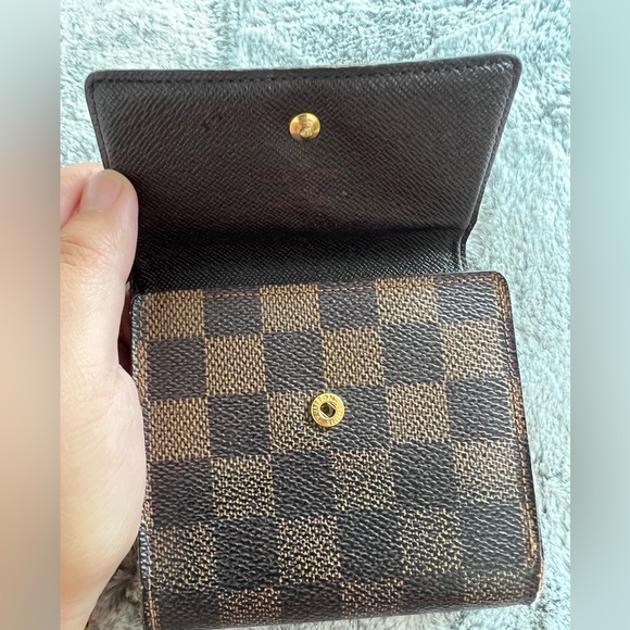 Authentic Louis Vuitton damier ebene Elise Trifold Coin wallet - Picture 6 of 10